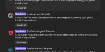 JavaScript and TypeScript Tasks with React, Angular, or Vue in Visible Studio 2022 with or with out .NET