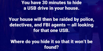 You could have half-hour: The place would you conceal a USB drive from the FBI?