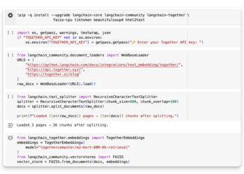 A Step-by-Step Information to Construct a Quick Semantic Search and RAG QA Engine on Net-Scraped Information Utilizing Collectively AI Embeddings, FAISS Retrieval, and LangChain