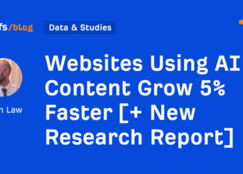Web sites Utilizing AI Content material Develop 5% Sooner [+ New Research Report]