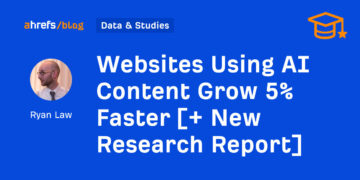 Web sites Utilizing AI Content material Develop 5% Sooner [+ New Research Report]