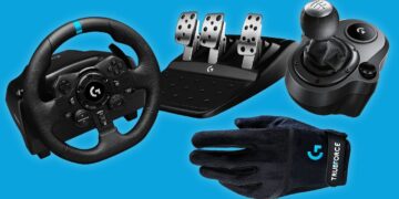 Logitech Is Slashing Almost 50% Off the G923 Racing Wheel Set, and Throwing in a Free Driving Power Shifter