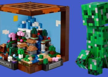 Lego Minecraft fifteenth Anniversary Diorama And Creeper Determine Get First Massive Reductions