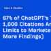 67% of ChatGPT’s High 1,000 Citations Are Off-Limits to Entrepreneurs (+ Extra Findings)