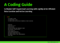 A Coding Information to Grasp Self-Supervised Studying with Calmly AI for Environment friendly Information Curation and Energetic Studying
