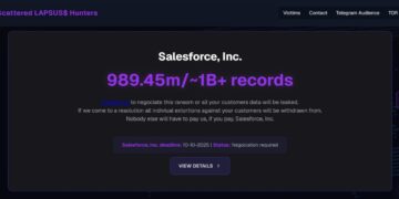 Scattered LAPSUS$ Hunters Declare Salesforce Breach, 1B Information, 39 Companies Listed