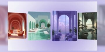 Constructing a 3D Infinite Carousel with Reactive Background Gradients