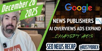 Google Core Replace Standing, Information Publishers Site visitors Distribution, Advertisements In AI Overviews Broaden, ChatGPT Advertisements & Christmas