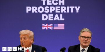 UK insists negotiations over US tech deal nonetheless ‘energetic’