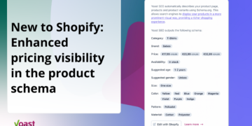 New to Yoast search engine optimization for Shopify: Enhanced pricing visibility in product schema  • Yoast