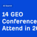 14 GEO Conferences to Attend in 2026