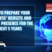 How one can Put together Your Enterprise’ Web site and On-line Presence for the Subsequent 5 Years