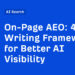 4 Writing Frameworks for Higher AI Visibility