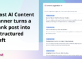 Yoast AI Content material Planner turns a clean put up right into a structured draft • Yoast