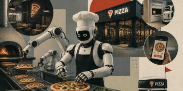 Robotic Powered Pizza Chain Of The Future.