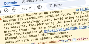 Blocked aria-hidden: The Warning is Proper, and Each Repair You have Discovered is Unsuitable