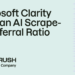 Microsoft Readability provides an AI Scrape-to-Referral Ratio