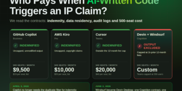 AI Coding Brokers for Enterprise: IP Indemnity, Information Residency and 500-Seat Price In contrast