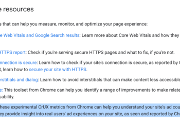 Google Web page Expertise Doc Provides CrUX Advert Metrics