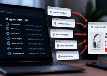 Placeholder Domains Utilized by 349 AI Agent Expertise Discovered Redirecting to Scams