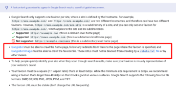 Google Updates Favicon Documentation To Specify Googlebot Should Observe Redirects From Homepage To Favicon