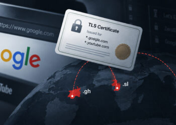 Attackers Hijack .gh, .sl, and .as Registries to Get hold of Certificates for Google Domains